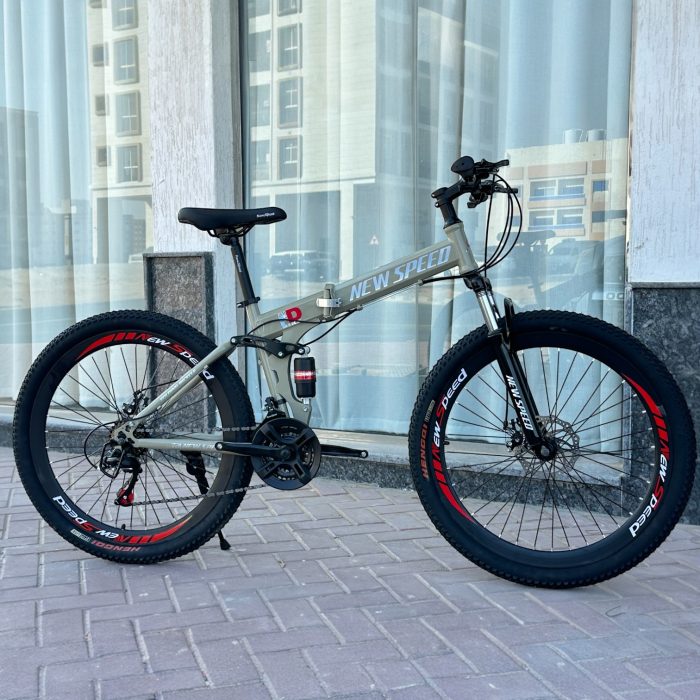 New Speed folding bicycle Yellow - Image 1